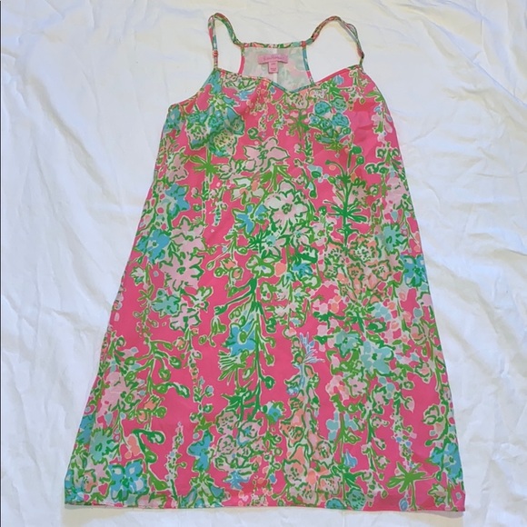 Robe Spaghetti Floral Lilly Pulitzer Pour Fille - Taille 8, Occasion En Très Bon état